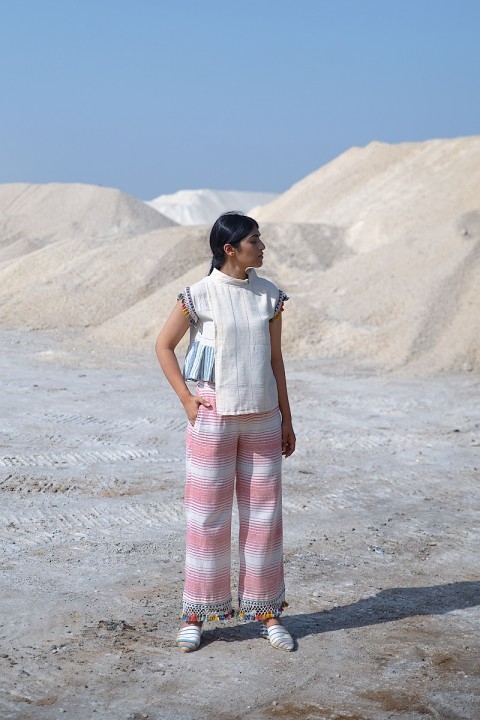 Kala Cotton Handwoven Straight pants